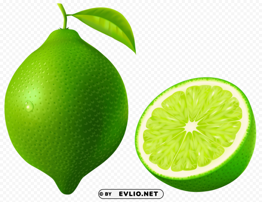 lime Isolated Element with Clear Background PNG