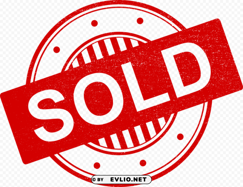 sold stamp Isolated Element in Clear Transparent PNG