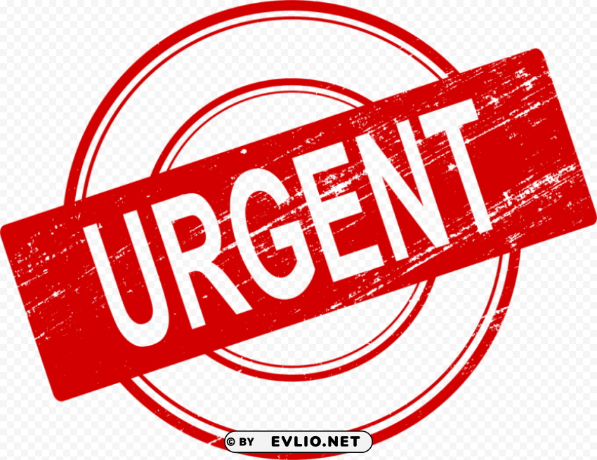 urgent stamp Clear image PNG