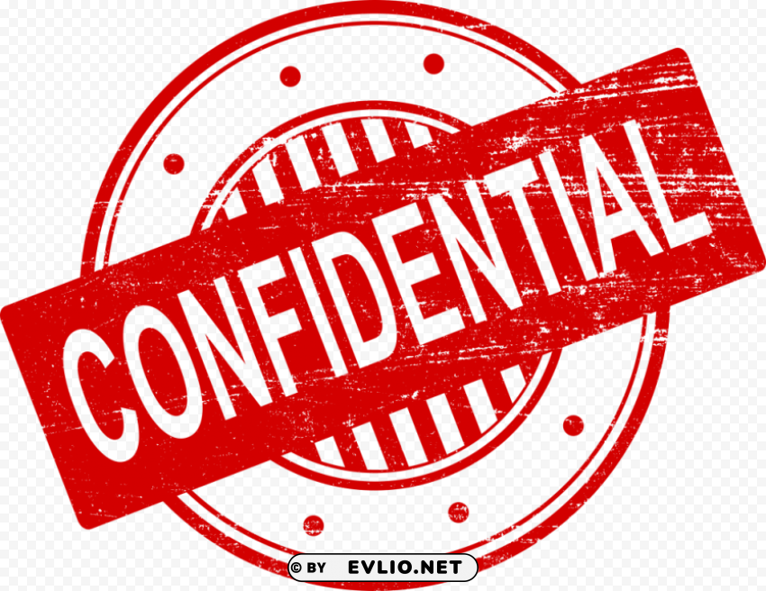 confidential stamp PNG Image with Isolated Subject