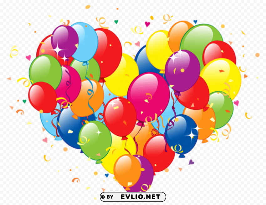 Heart Of Balloons PNG Images Without Restrictions