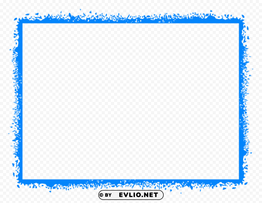 blue border frame PNG images with high transparency