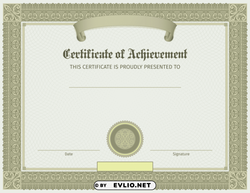 certificate template PNG Graphic Isolated with Clear Background