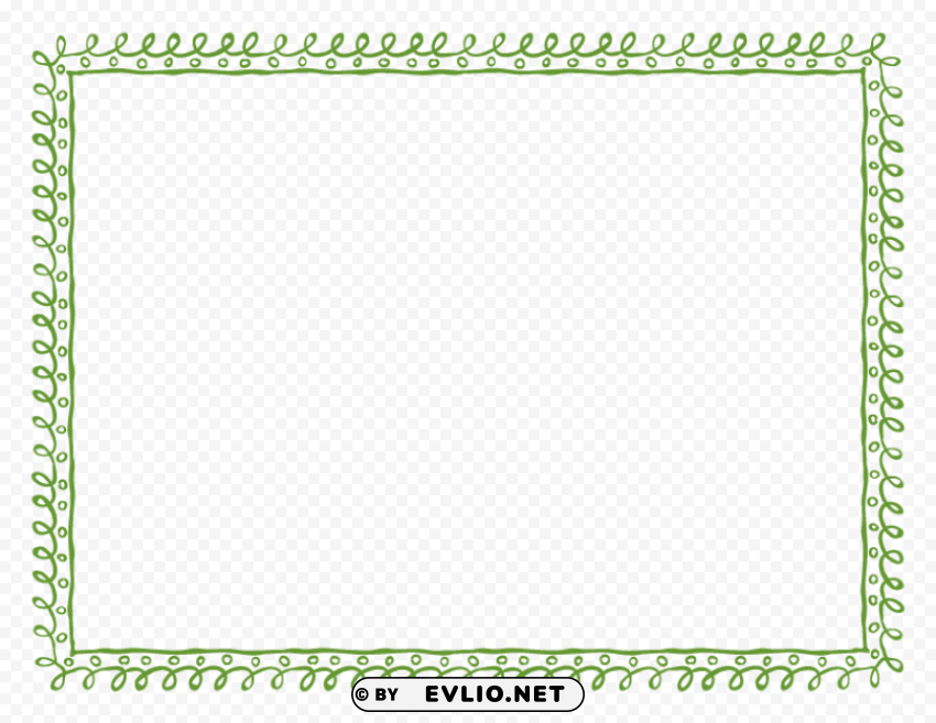 green border frame PNG images with no limitations