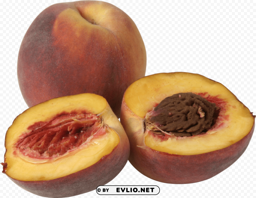 peaches PNG images with transparent layering