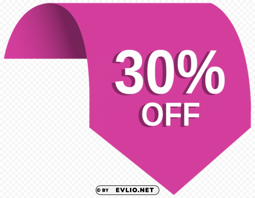 30%off label clip-art Transparent Background Isolation in PNG Image