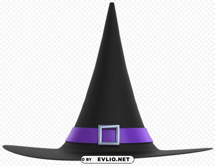 black and purple witch hat PNG images with alpha transparency wide collection