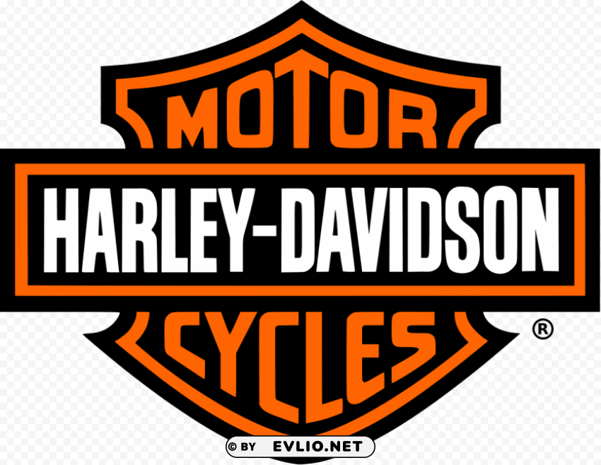 harley davidson logo Isolated Design Element in PNG Format