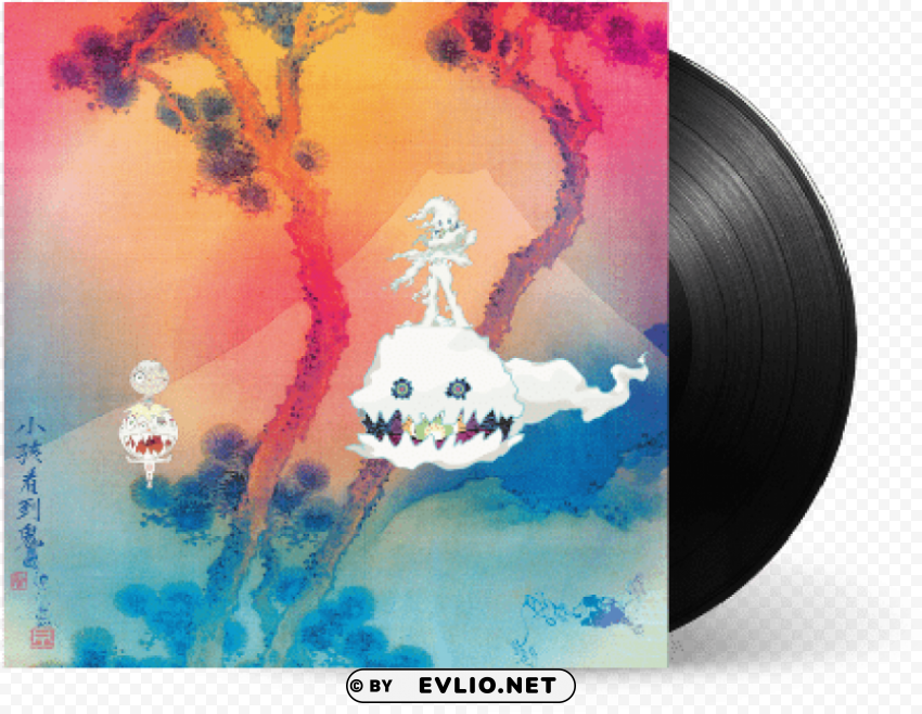 kids see ghosts vinyl Isolated Element in Transparent PNG