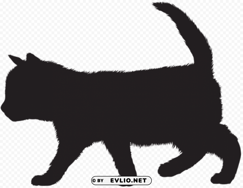 kitten silhouette PNG files with no backdrop pack