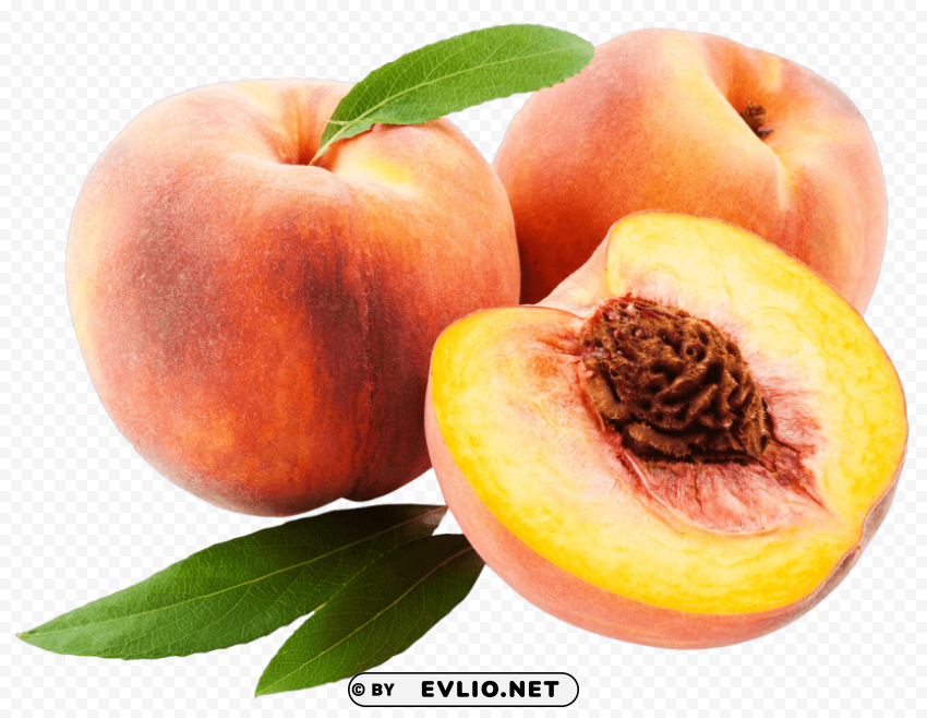 Peach High-resolution transparent PNG images set