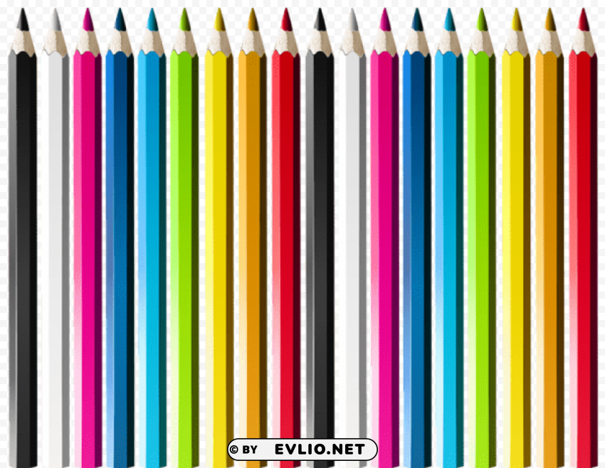 pencils setpicture PNG Image Isolated with HighQuality Clarity
