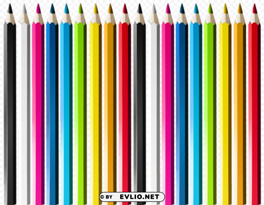 Pencils Setpicture PNG Image Isolated With HighQuality Clarity