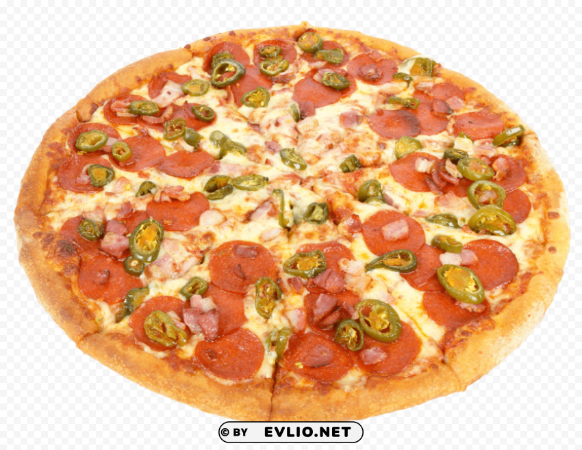 pizza Isolated Design on Clear Transparent PNG