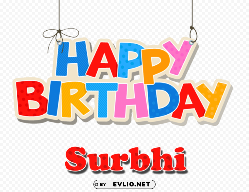 surbhi name logo PNG with Isolated Object and Transparency
