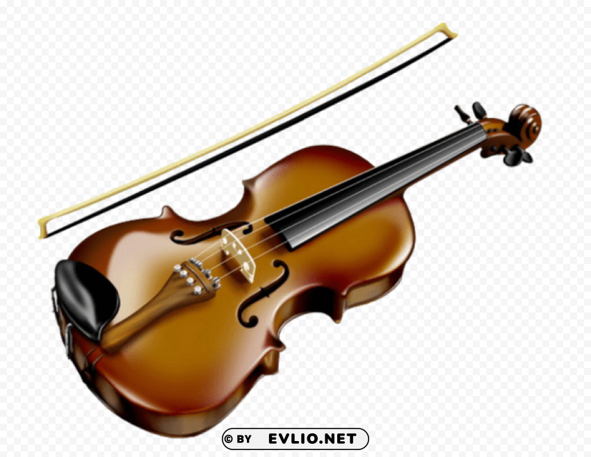violin transparent Clean Background PNG Isolated Art