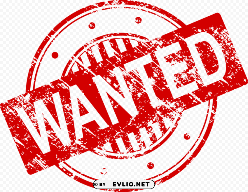 wanted stamp PNG images with transparent overlay