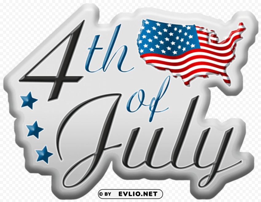 4th of july Isolated Icon in Transparent PNG Format