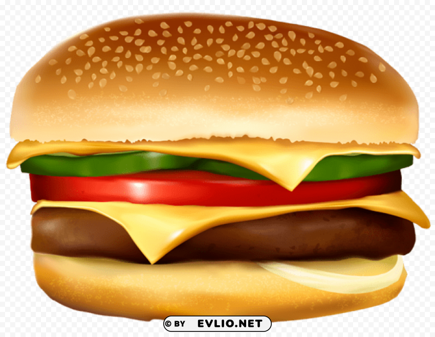 burger vector Transparent PNG Object with Isolation