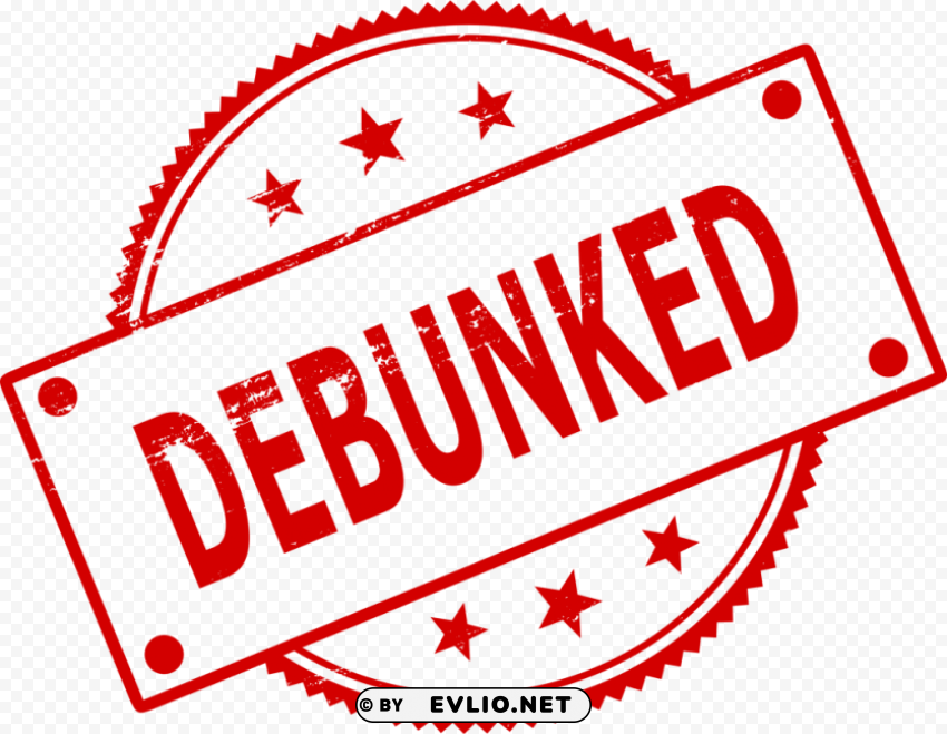 debunked stamp PNG Image Isolated with Transparent Detail