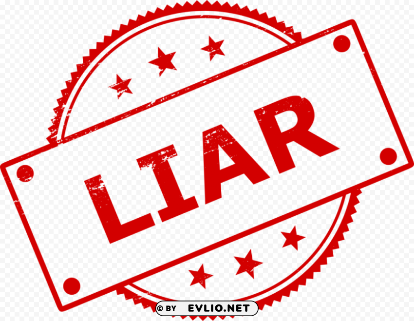 Liar Stamp PNG for mobile apps