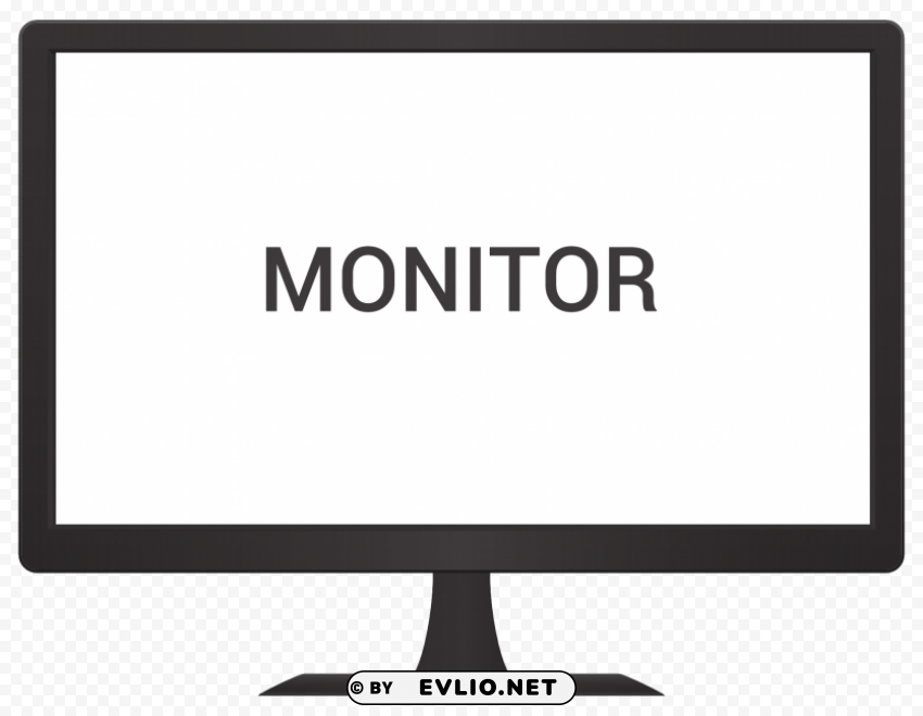 Monitor Vector PNG for business use
