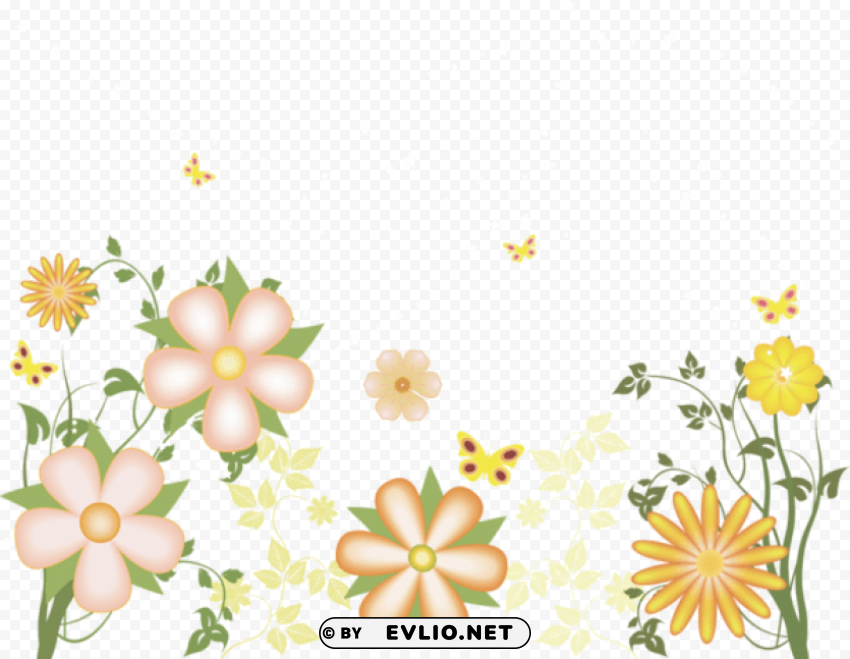 yellow flowers free transparent High-quality PNG images with transparency