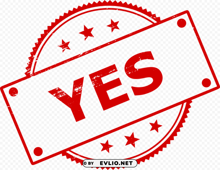 yes stamp PNG Image with Isolated Subject
