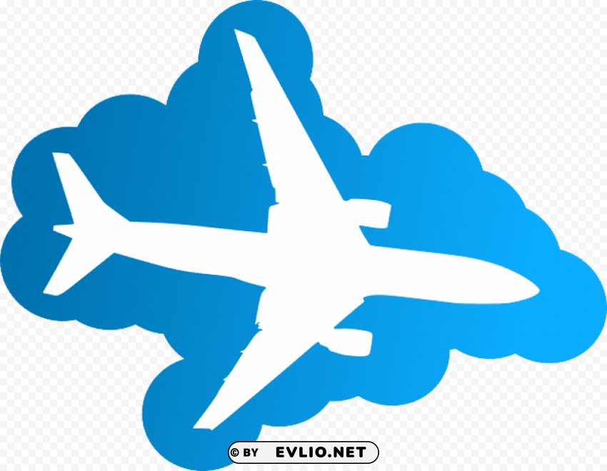 airplanes symbols transportation ClearCut Background Isolated PNG Graphic Element