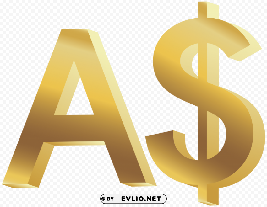 australian dollar symbol PNG Image with Clear Background Isolation