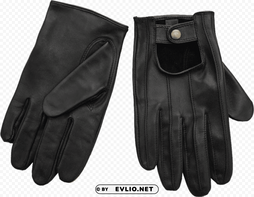 black leather gloves PNG images with clear alpha channel broad assortment