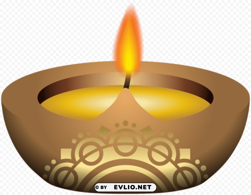 diwali holiday candle PNG files with no backdrop pack