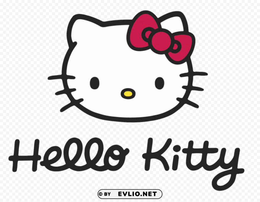 hello kitty logo PNG file without watermark