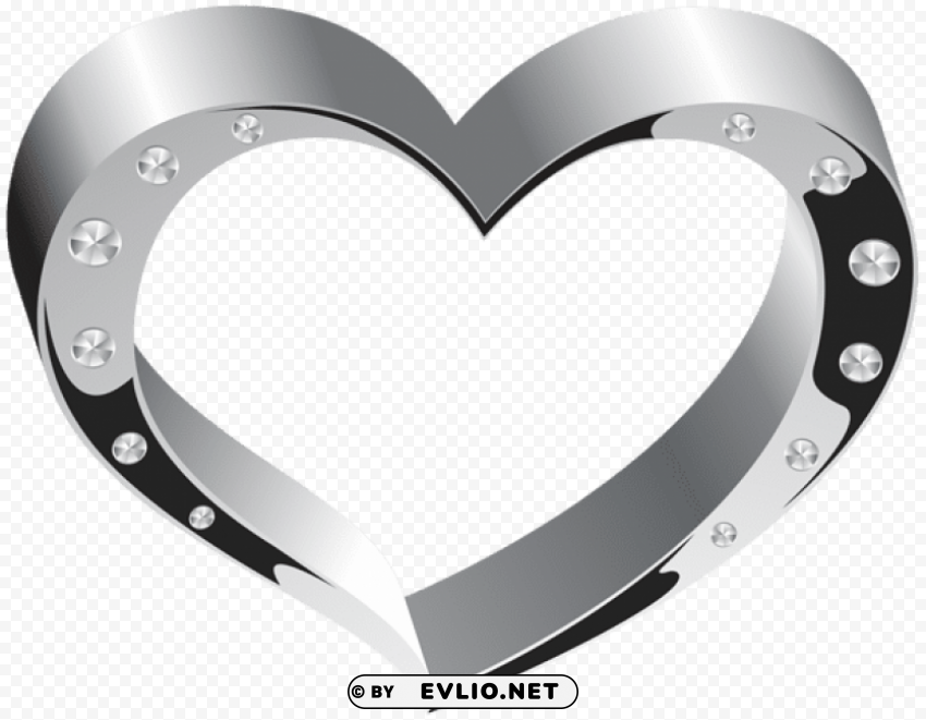 silver heart transparent PNG files with clear backdrop collection png - Free PNG Images - 9588dcb6