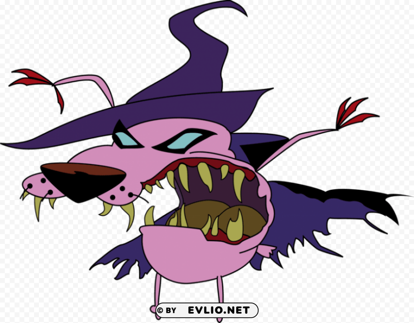 courage the cowardly dog PNG graphics with transparent backdrop