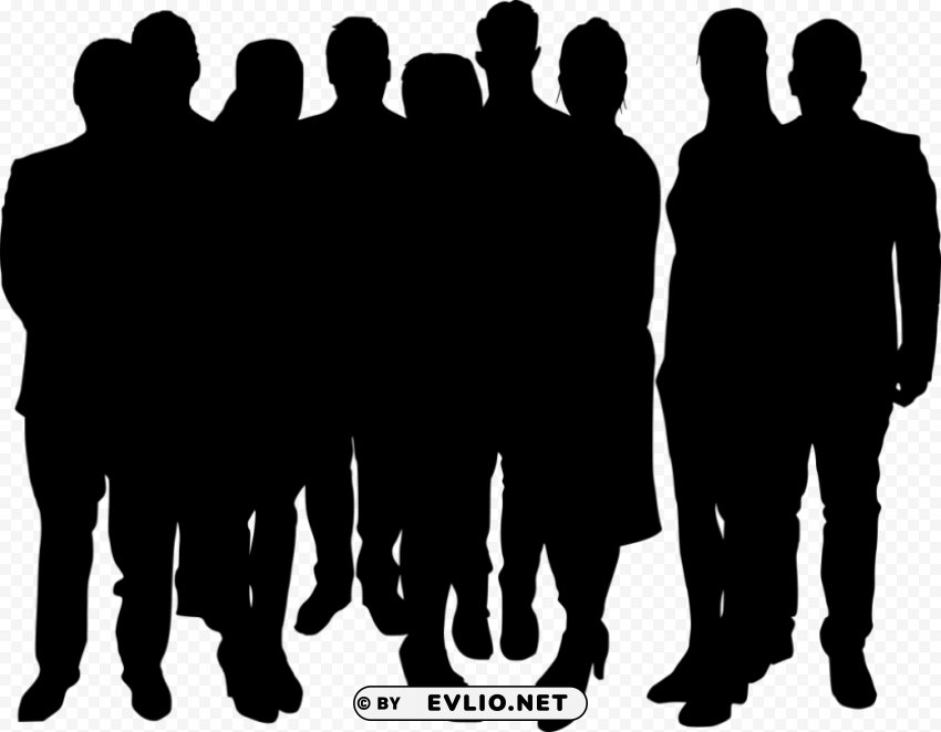 group photo posing silhouette PNG images without restrictions