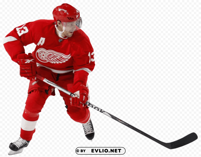 hockey player PNG isolated