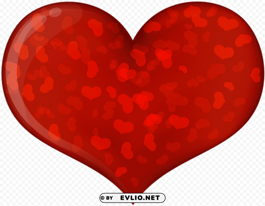 red heart with hearts Isolated Object with Transparent Background PNG png - Free PNG Images - 2566178e