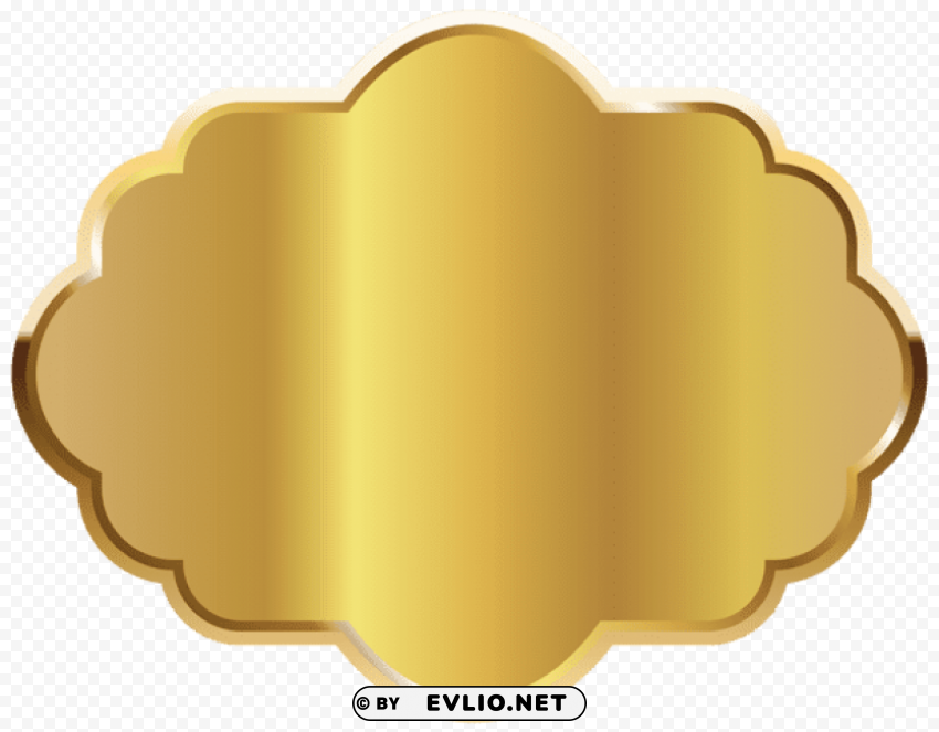 Gold Label Template PNG With Transparent Bg