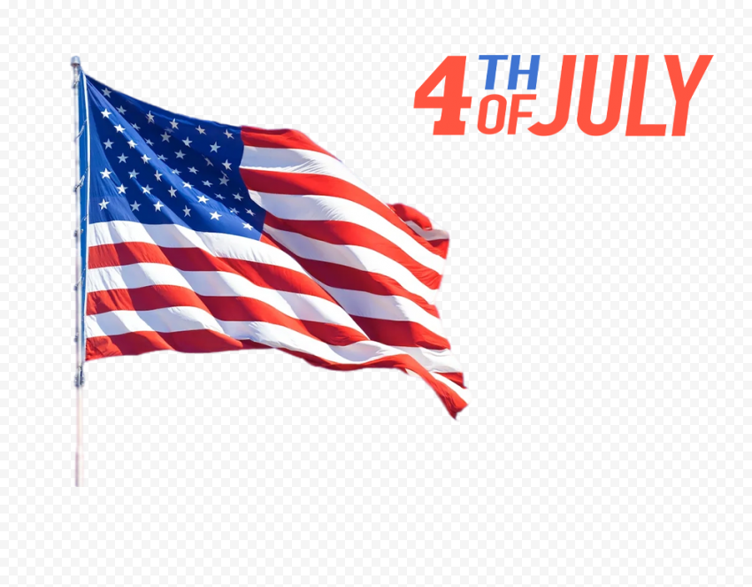 july 4th american flag svg scrapbook cut file cute - scalable vector graphics Transparent Cutout PNG Graphic Isolation