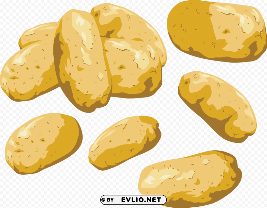 potato Isolated Object with Transparency in PNG