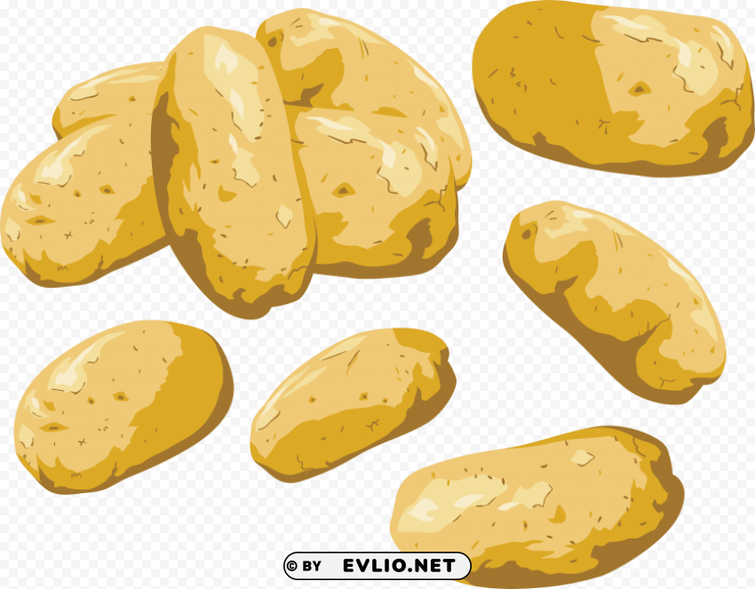 Potato Isolated Object With Transparency In PNG