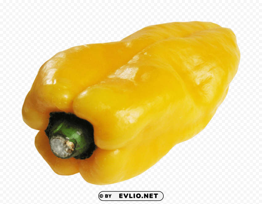 bell pepper yellow Transparent Background Isolation in PNG Image