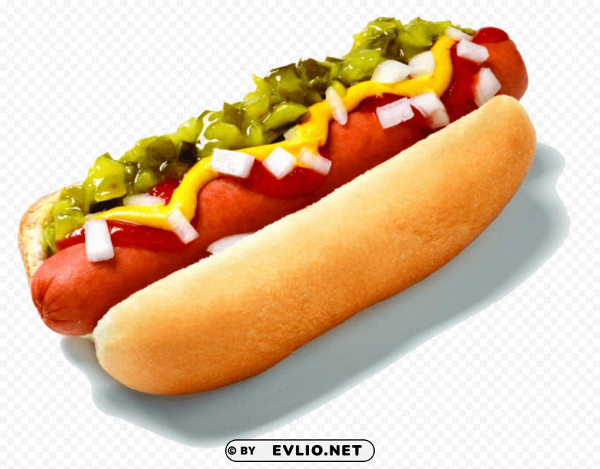 Hot Dog Transparent Clean Background Isolated PNG Image