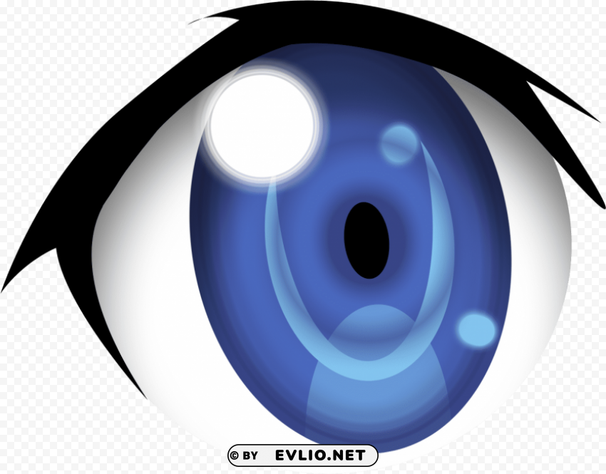 blue anime eyes Isolated Item with Clear Background PNG PNG transparent with Clear Background ID 418cc656