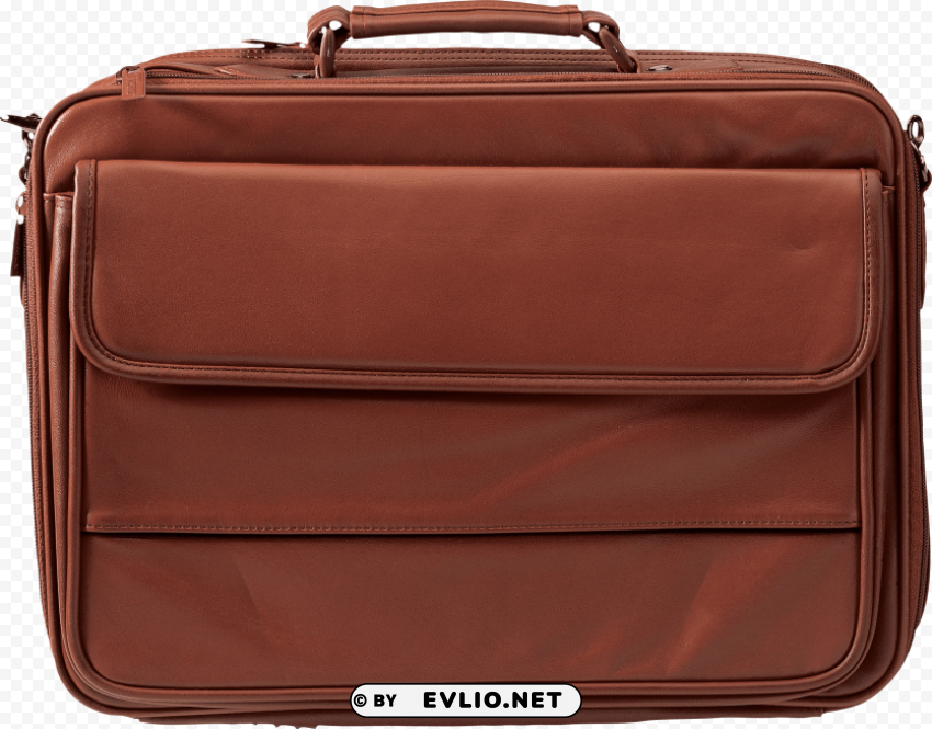 leather suitcase PNG file with alpha