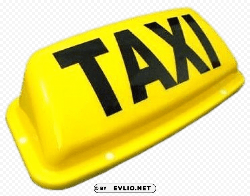 taxi sign Transparent Background PNG Isolated Design