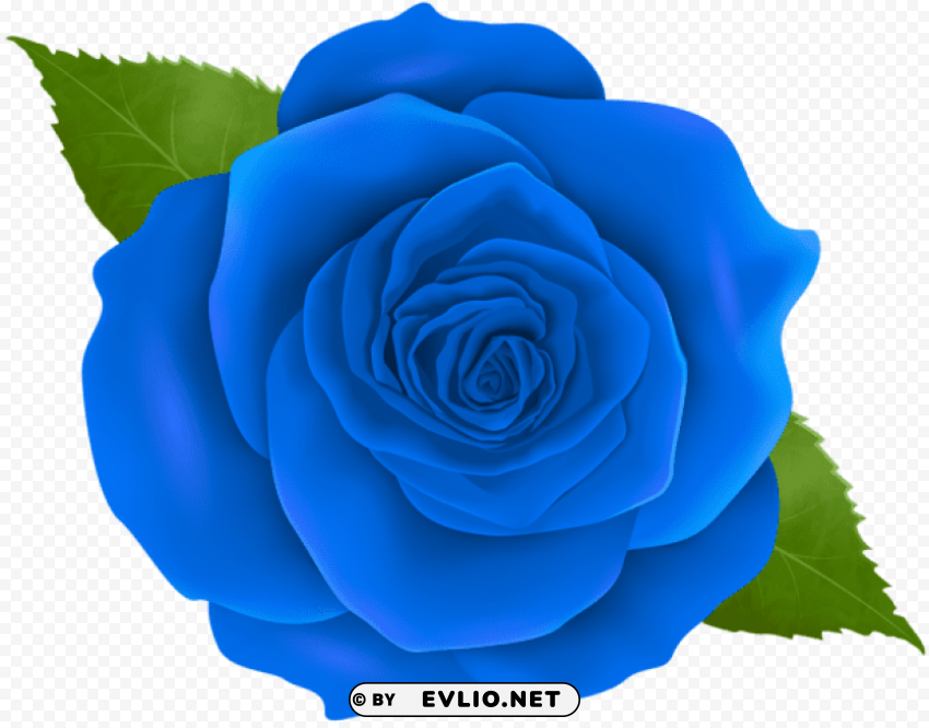 PNG image of blue rose PNG Image with Transparent Cutout with a clear background - Image ID d740a5d9