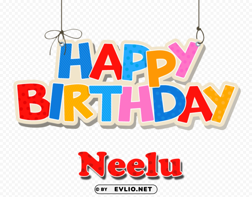 neelu name logo PNG Graphic with Clear Isolation