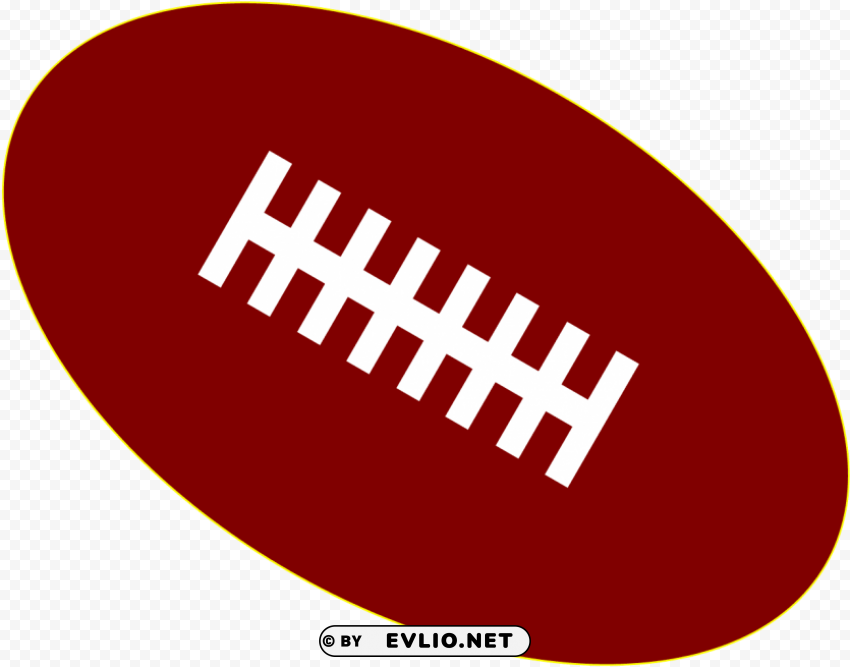 american football Isolated Object on Transparent PNG